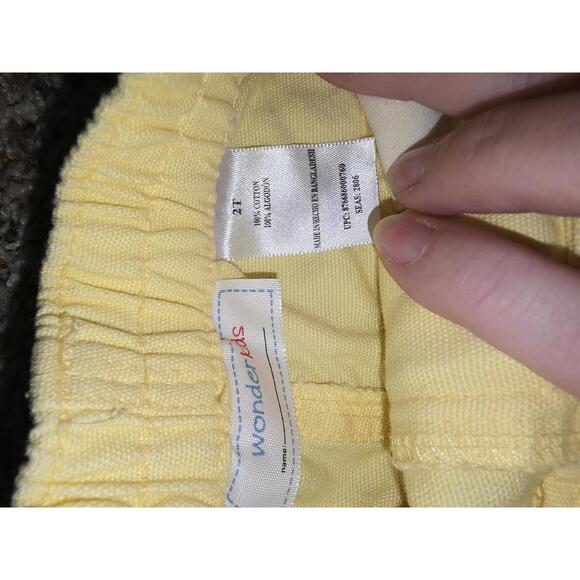 WonderKids Yellow Cotton Pants for‎ Toddlers Size 2T - Picture 2 of 4